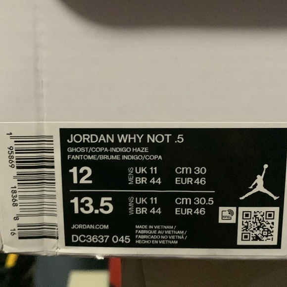 Jordan Why Not .5 Men’s Size 12 - Picture 2 of 2